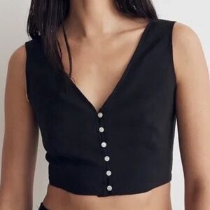 Madewell Gwen Crop Top Size 6